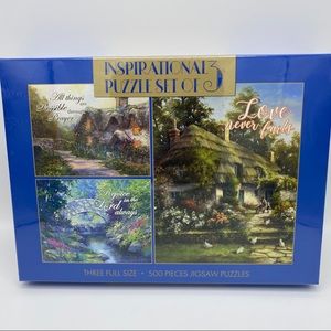 INSPIRATIONAL‎ PUZZLE SET 3 - 500 piece BRAND NEW